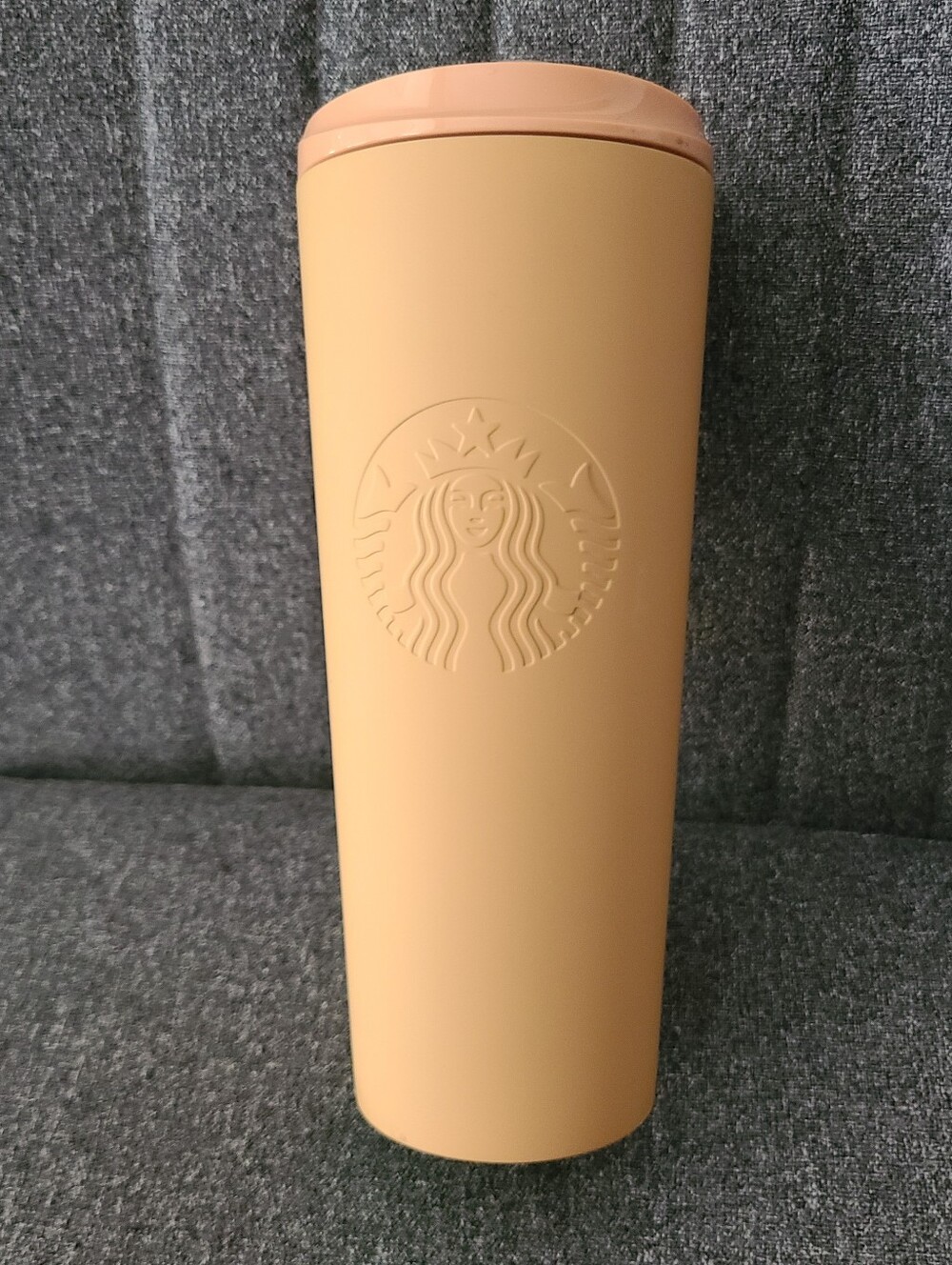 Starbucks Recycled Terracotta PlasticHot Tumbler, 16 fl oz Triangular Bottom